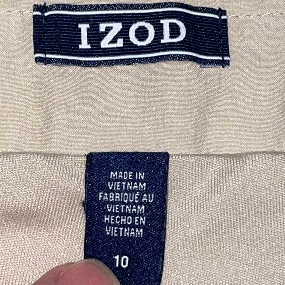 Women's‎ Izod Tan Adjustable Flow Golf Skort Size 10. - Picture 6 of 10